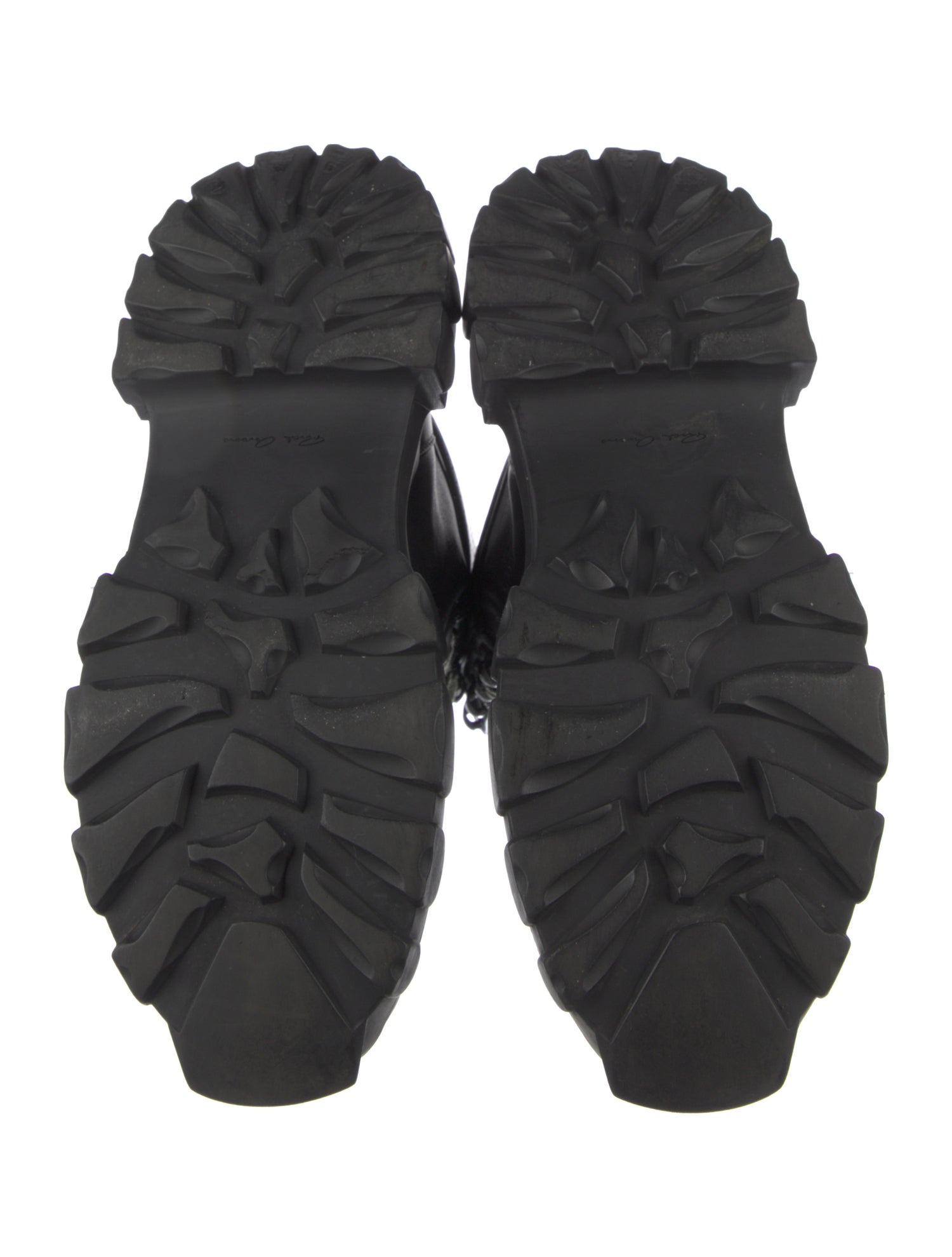 Rick Owens Leather Lace-Up Boots